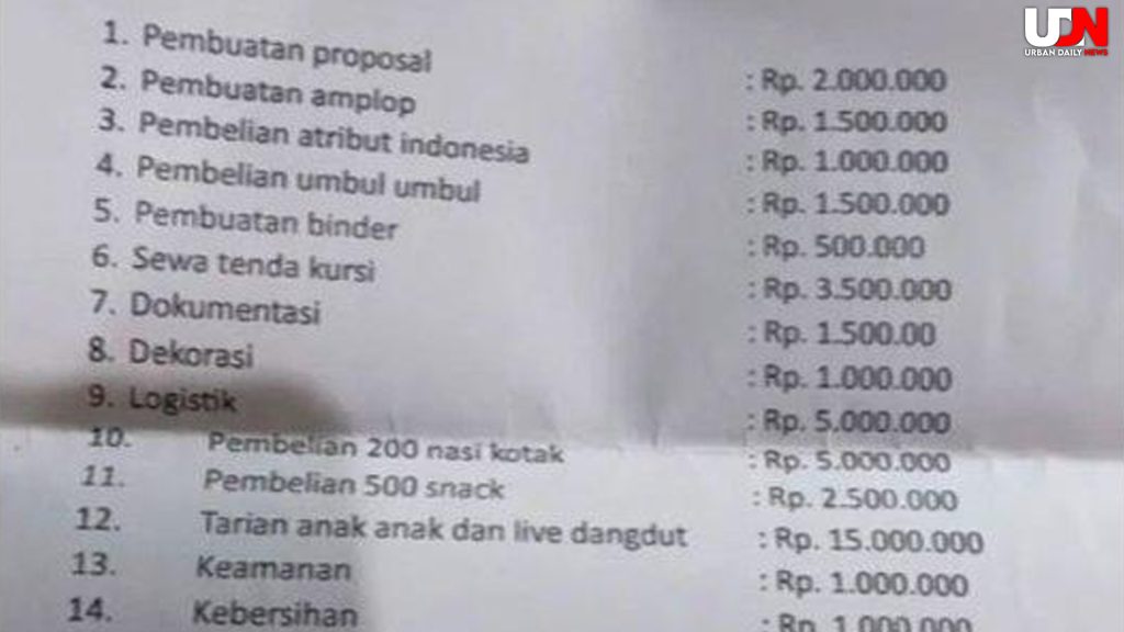 Publik Kaget: Anggaran Rp 44 Juta Perayaan Ormas Bekasi Viral