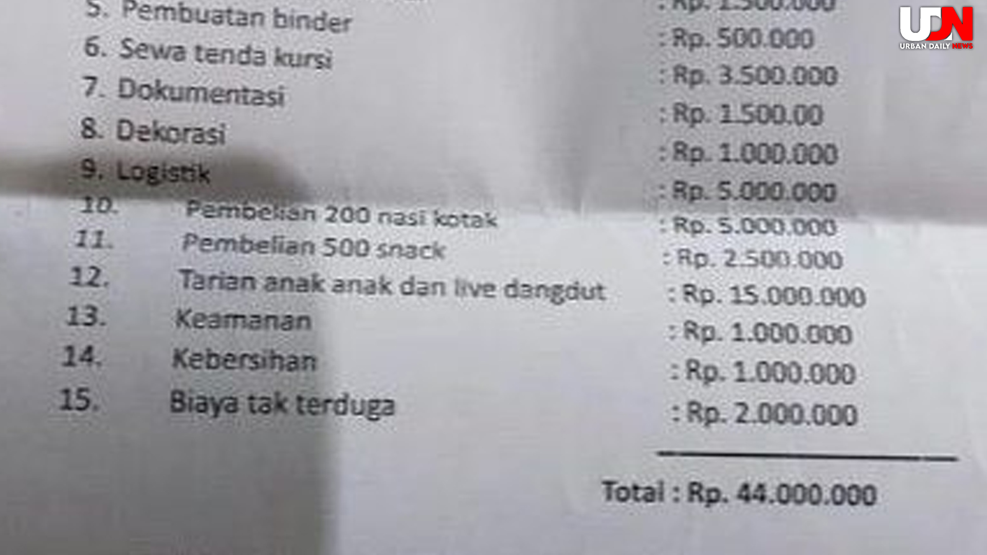 Publik Kaget: Anggaran Rp 44 Juta Perayaan Ormas Bekasi Viral